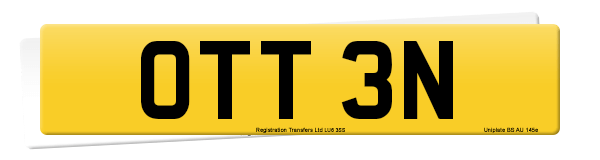 Registration number OTT 3N